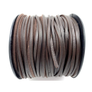 Lederband, Lederschnur eckig, Vierkant 3 x 3 mm, dunkel...