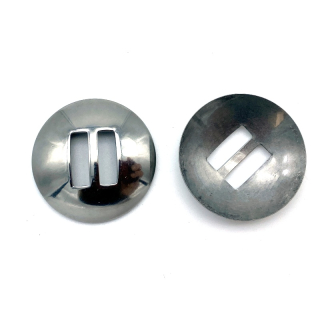 Schlaufzierteil 13 mm, Concha Edelstahl poliert