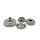 Ringfederdruckknopf "keltischer Knoten" 20 mm, altsilber poliert