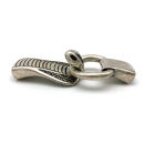 Hakenverschluss"Cobra " 10 x 5 mm, versilbert