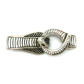 Hakenverschluss" Cobra " 10 x 5 mm, versilbert