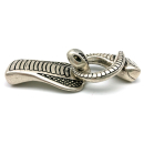 Hakenverschluss" Cobra " 10 x 5 mm, versilbert