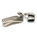 Hakenverschluss" Cobra " 10 x 5 mm, versilbert