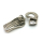 Hakenverschluss" Cobra " 10 x 5 mm, versilbert