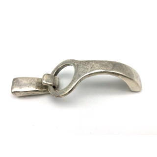 Hakenverschluss 10 x 2,5 mm, versilbert