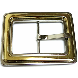 Doppelschnalle 38 mm, vernickelt / gold