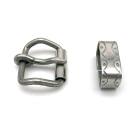 Zweiteiliges Rollschnallen Set 20 mm, Edelstahl