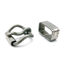 Zweiteiliges Rollschnallen Set 20 mm, Edelstahl