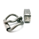 Zweiteiliges Rollschnallen Set 20 mm, Edelstahl