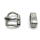 Zweiteiliges Rollschnallen Set 20 mm, Edelstahl