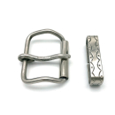Zweiteiliges Rollschnallen Set 40 mm, Edelstahl