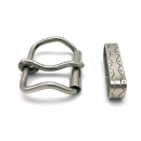 Zweiteiliges Rollschnallen Set 40 mm, Edelstahl