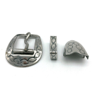 Dreiteiliges Halbschnallen Set 20 mm, Edelstahl