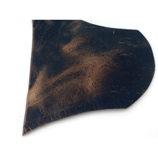 Wasserbüffellederhälfte I maron, pull up - gefettet 0,89 m²